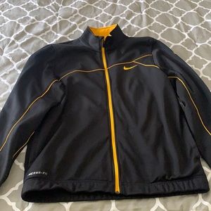 Nike black and yellow zip up